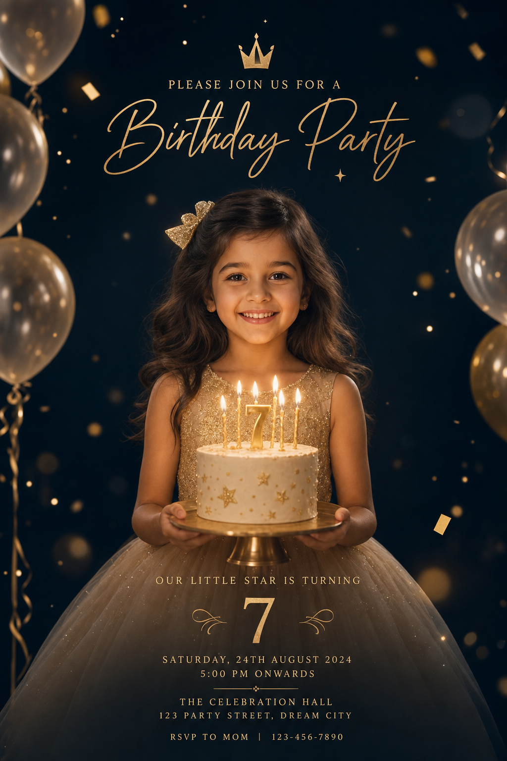 Birthday Fantasy digital invitation theme preview