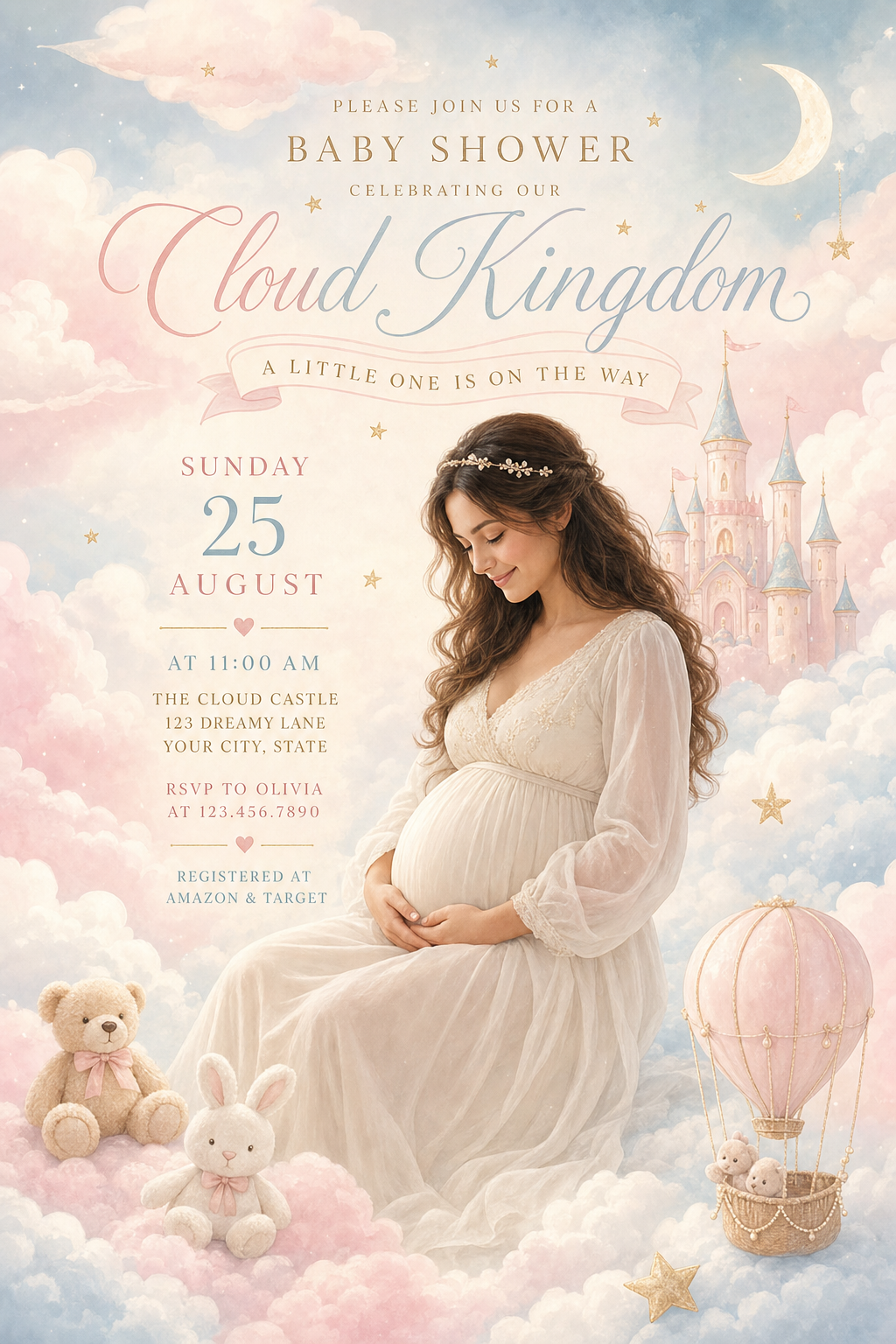 Cloud Kingdom digital invitation theme preview